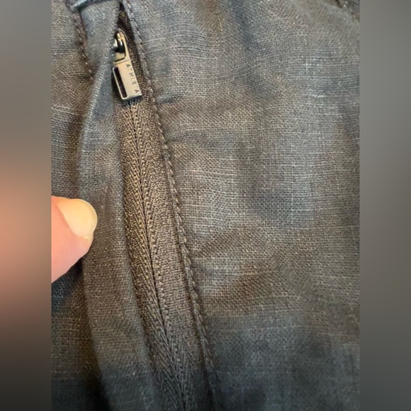 Athleta Retreat 100% Linen High Rise Wide Leg Pants Women’s Plus 2X Petite Black - Picture 9 of 13